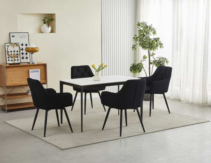 Nowoczesne krzesło welurowe Zasiox