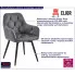 nowoczesne krzesło szare Zenila