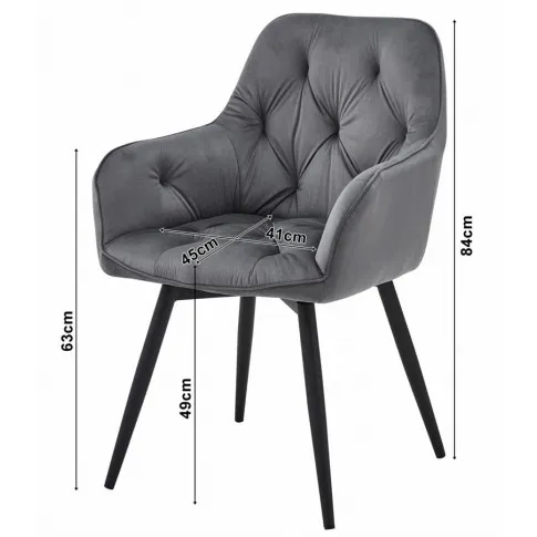 wymiary nowoczesnego krzesła Zenila