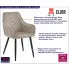 kremowe stylowe krzesło do jadalni Burdino