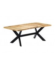 Stół z drewna mango Kalis 6X – jasnobrązowy  w sklepie Edinos.pl