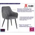 szare stylowe krzesło Burdino