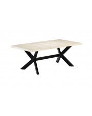 Stół z drewna mango Kalis 4X – biały w sklepie Edinos.pl