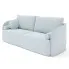Sofa błękitna z funkcją spania Legroc 3X