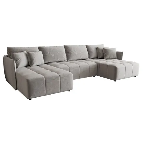 Sofa z poduszkami Legroc kolor jasnoszary