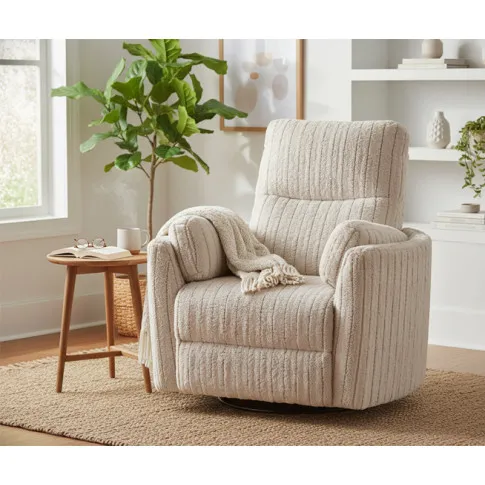 nowoczesny fotel bezowy Grover