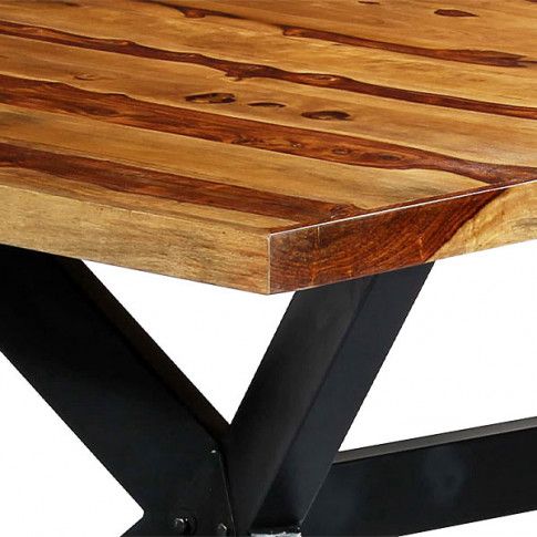 Szczegółowe zdjęcie nr 6 produktu Industrialny stół drewniany palisander Valor 3V