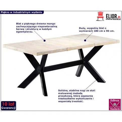 Zdjęcie stół drewniany mango Armur 4V | Edinos.pl