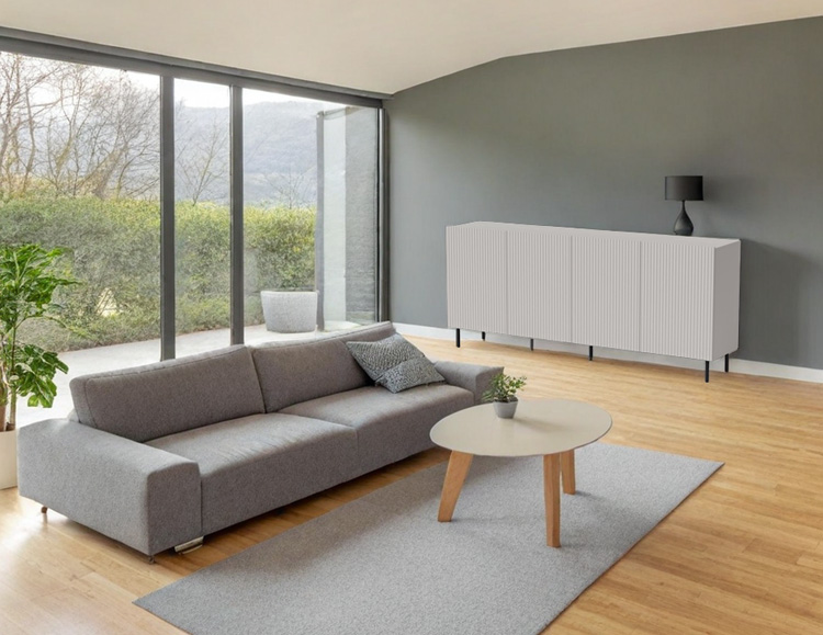 Nowoczesna szara komoda Nomix 5X