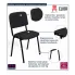 czarne krzesło konferencyjne Huli