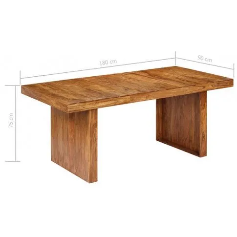 Szczegółowe zdjęcie nr 8 produktu Duży stół drewniany palisander -Anteus 2B 