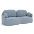Turkusowa rozkładana sofa - Paresi 4X