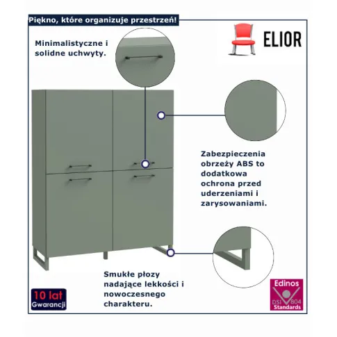 nowoczesna komoda na płozach Kasmen 5X