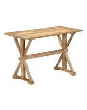Stół z drewna mango Wadas 2X – jasnobrązowy  w sklepie Edinos.pl