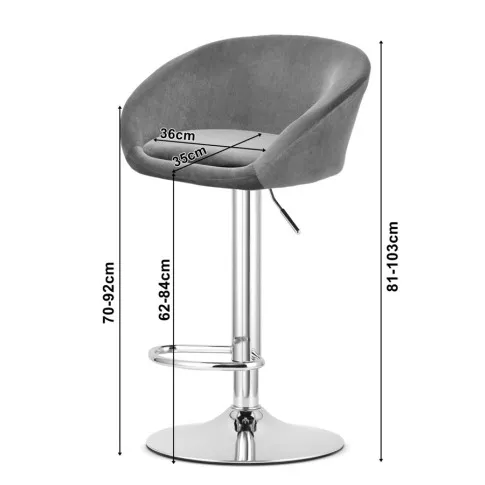 wymiary nowoczesnego hokera Lewix