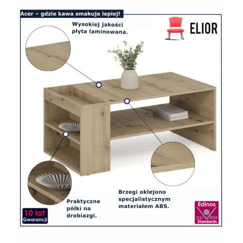 Ława nowoczesna dąb artisan Acer