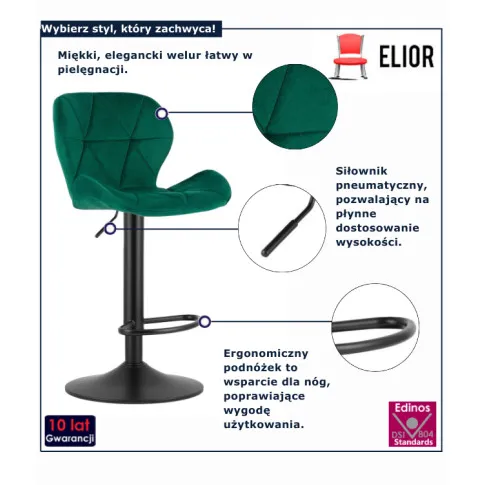 stylowy hoker zielony Toko 3X