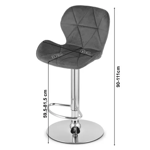 wymiary granatowego hokera Toko 3X