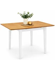 Stół rozsuwany z MDF Noe – biało-brązowy w sklepie Edinos.pl