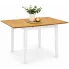 Zdjęcie produktu Stół rozsuwany z MDF Noe – biało-brązowy.