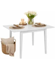 Stół rozsuwany z płyty MDF Noe – biały w sklepie Edinos.pl