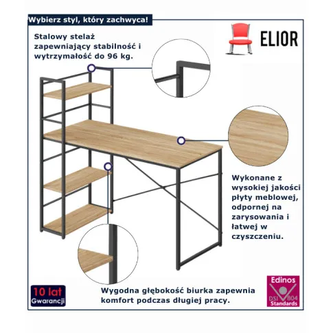 stylowe biurko do pracy Olisso