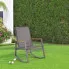 Wizualizacja krzesła ogrodowego szarego Bubo