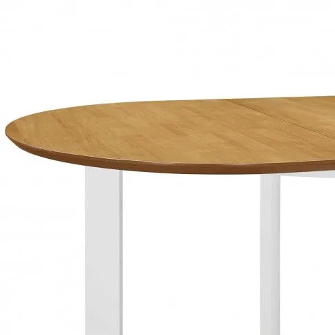 Zdjęcie rozsuwany nowoczesny stół Kores biało-brązowy | Edinos.pl