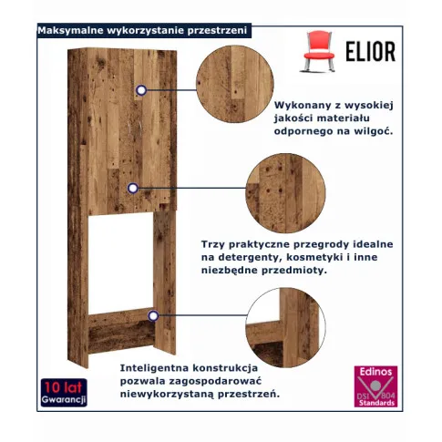 szafka nad toalete stare drewno Asod