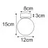 Rysunek techniczny lampy sufitowej J004 Jokanta