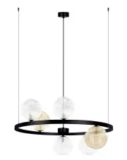 Wisząca okrągła lampa - J005-Rusto w sklepie Edinos.pl
