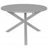 Szczegółowe zdjęcie nr 4 produktu Okrągły stół jadalniany ze skośnymi nogami Emis – szary 