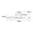 Rysunek techniczny lampy J007-Toreso