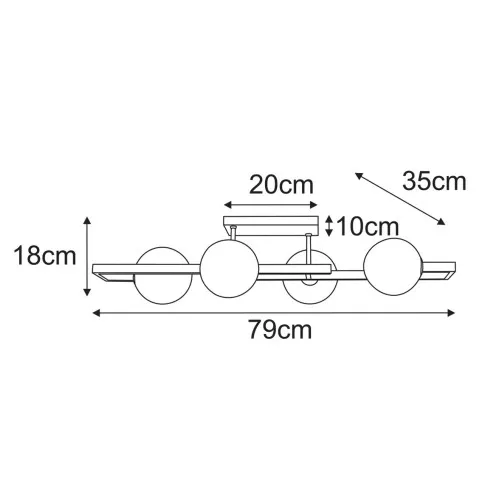 Wymiary lampy J008-Toreso