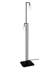 Czarno-transparentna lampa stojąca - J011-Ernesto w sklepie Edinos.pl