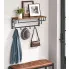 Zdjęcie metalowy wieszak ścienny z półka loft Bolivia | Edinos.pl