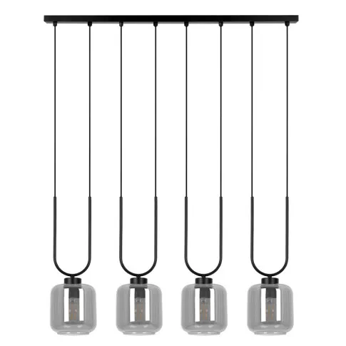Wisząca lampa z grafitowymi kloszami J014-Biron