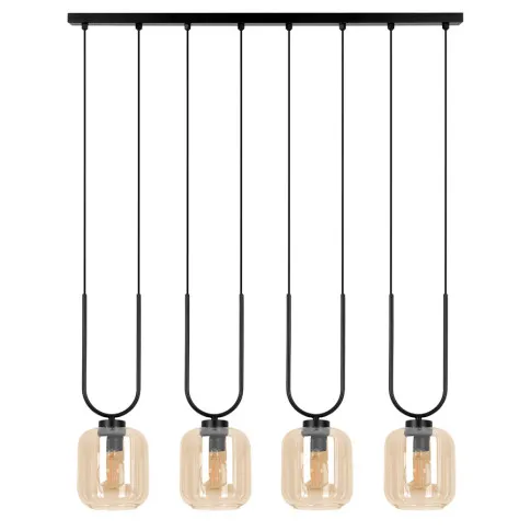 Wisząca lampa z beżowymi kloszami J014-Biron