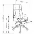 Wymiary fotela obrotwego Hierro