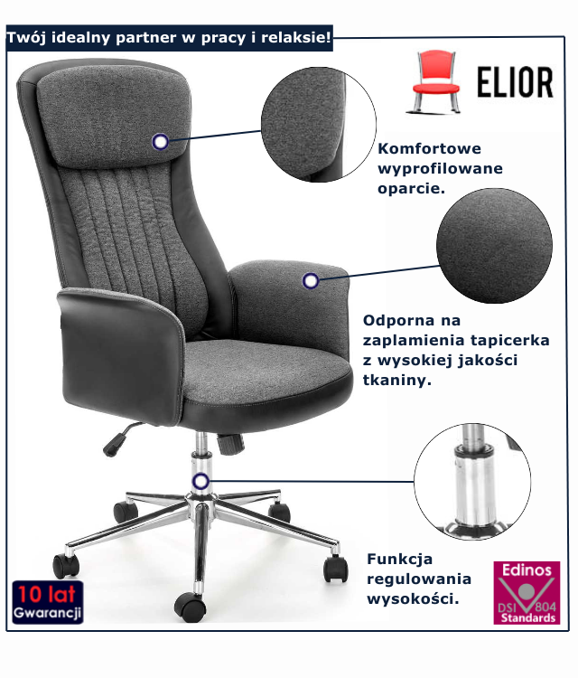 Fotel obrotowy Milaro