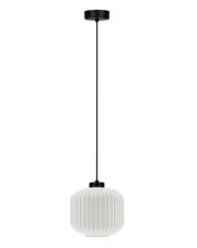 Czarno-biała lampa wisząca J015-Kostela w sklepie Edinos.pl