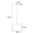 rysunek techniczny lampy J016-Kostela
