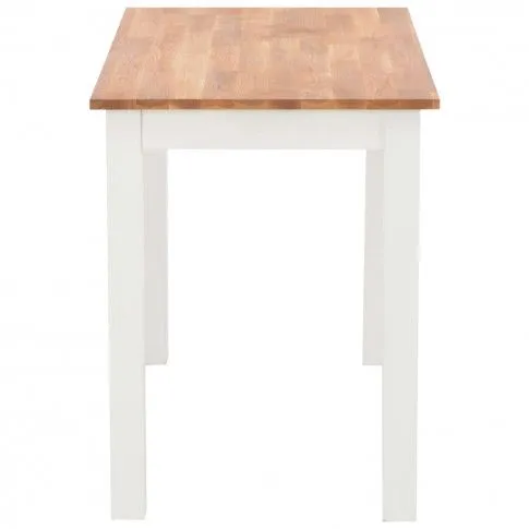 Szczegółowe zdjęcie nr 7 produktu Stół z drewna dębowego Erin – biały 