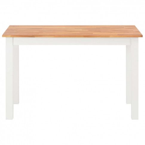 Szczegółowe zdjęcie nr 9 produktu Stół z drewna dębowego Erin – biały 