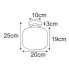 Rysunek techniczny lampy sufitowej sufitowej J017-Kostela