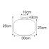 Wymiary lampy sufitowej J018-Kostela
