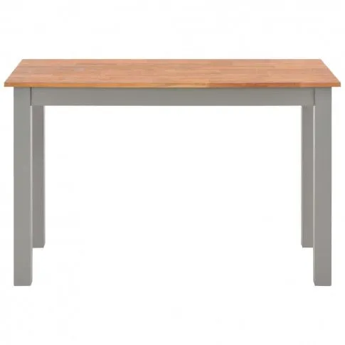 Szczegółowe zdjęcie nr 5 produktu Stół z drewna dębowego Alwura – szary