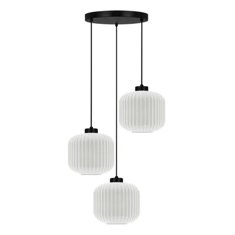 Biała wisząca lampa J019-Kostela