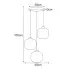 Wymiary lampy wiszącej J019-Kostela