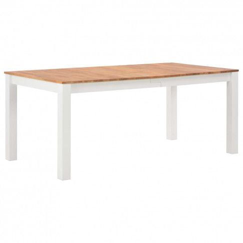 Zdjęcie produktu Stół jadalniany z drewna dębowego Erin 2X – biały .